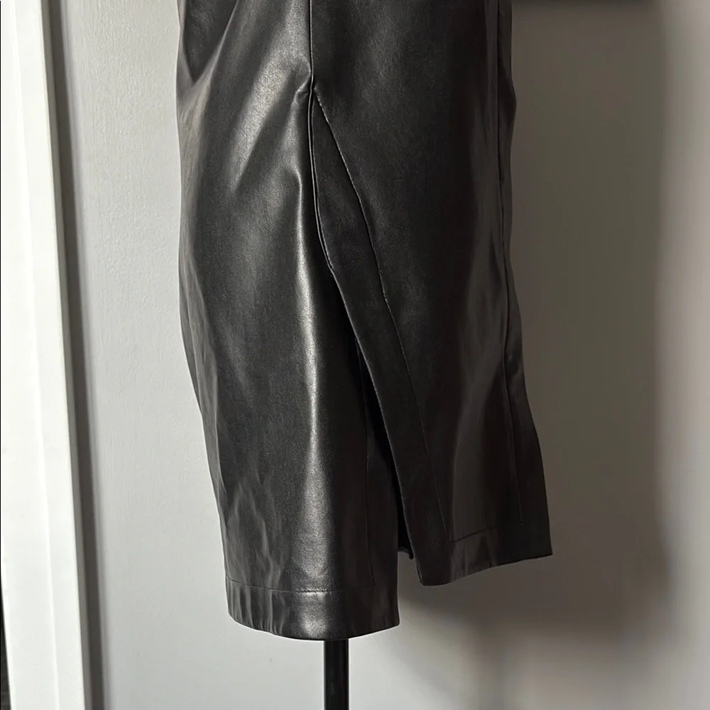 Bailey 44 Black collared Shirt Dress with snap buttons - Picture 6 of 13